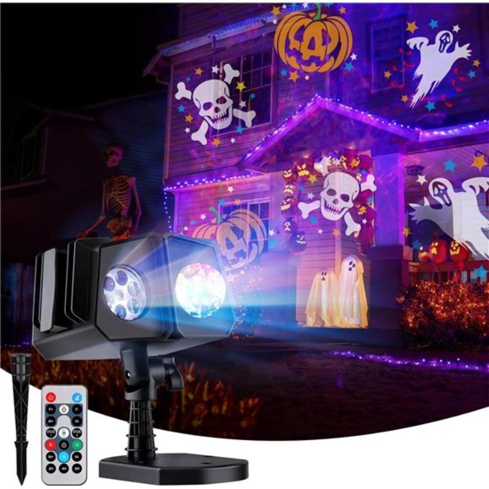 Halloween Christmas Projector Lights Outdoor 26 HD Effects 3D Outdoor Scary